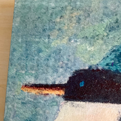 ニット帽の18cmパネル「おすましのペンギン」 2枚目の画像
