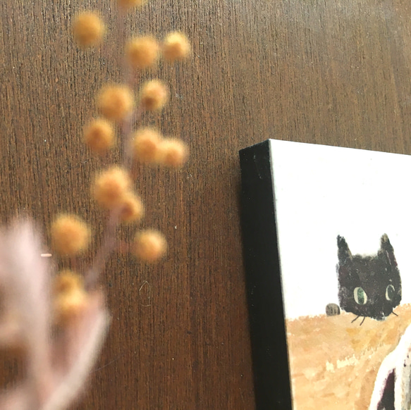 再販・猫の18cmパネル「猫とミルクティー」 3枚目の画像