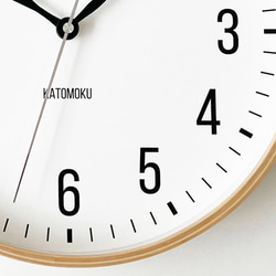 KATOMOKU plywood clock 19 ナチュラル km-111NARC  電波時計 8枚目の画像