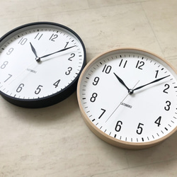 KATOMOKU plywood clock 19 ナチュラル km-111NARC  電波時計 10枚目の画像