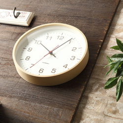 KATOMOKU plywood wall clock 4 km-44N ナチュラル 1枚目の画像