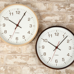 KATOMOKU plywood wall clock 4 km-44N ナチュラル 5枚目の画像