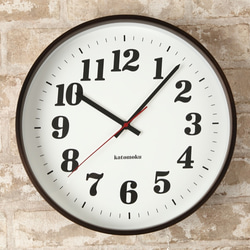 KATOMOKU plywood wall clock 3　ブラウン 3枚目の画像