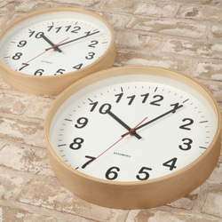 KATOMOKU plywood wall clock 2　Lサイズ　φ304mm 5枚目の画像