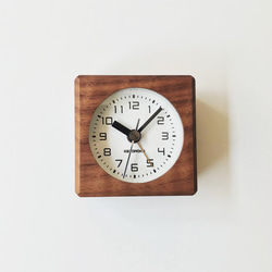 KATOMOKU alarm clock 7 ウォールナット km-100WA 6枚目の画像