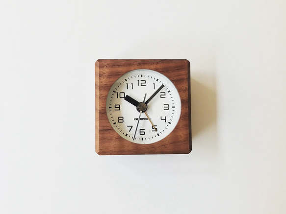 KATOMOKU alarm clock 7 ウォールナット km-100WA 6枚目の画像