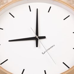 KATOMOKU plywood wall clock 5 電波時計 連続秒針 km-49NRC 4枚目の画像