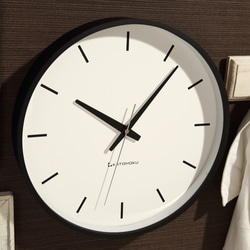 KATOMOKU plywood wall clock 5 電波時計 連続秒針 km-49BRC 2枚目の画像