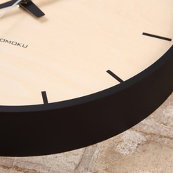KATOMOKU plywood wall clock 5 電波時計 連続秒針 km-50BRC 4枚目の画像