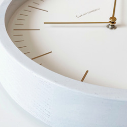 KATOMOKU muku clock 6 ホワイト km-59WRC 電波時計 掛け時計 6枚目の画像