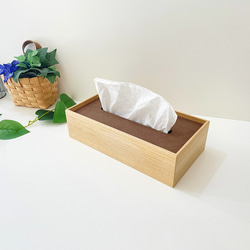 KATOMOKU 紙巾盒 自然色 km-66N 桐木 第1張的照片