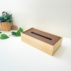 KATOMOKU 紙巾盒 自然色 km-66N 桐木 第2張的照片