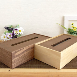 KATOMOKU 紙巾盒 自然色 km-66N 桐木 第3張的照片