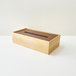 KATOMOKU 紙巾盒 自然色 km-66N 桐木 第4張的照片
