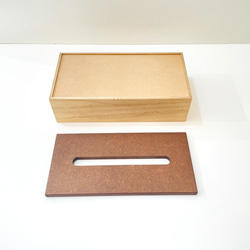 KATOMOKU 紙巾盒 自然色 km-66N 桐木 第9張的照片