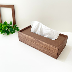 KATOMOKU 紙巾盒 棕色 km-66B 桐木 第1張的照片