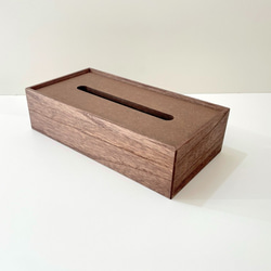 KATOMOKU 紙巾盒 棕色 km-66B 桐木 第3張的照片