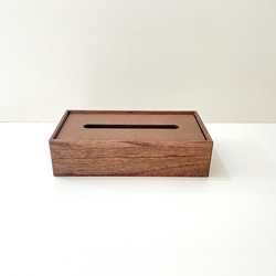 KATOMOKU 紙巾盒 棕色 km-66B 桐木 第5張的照片