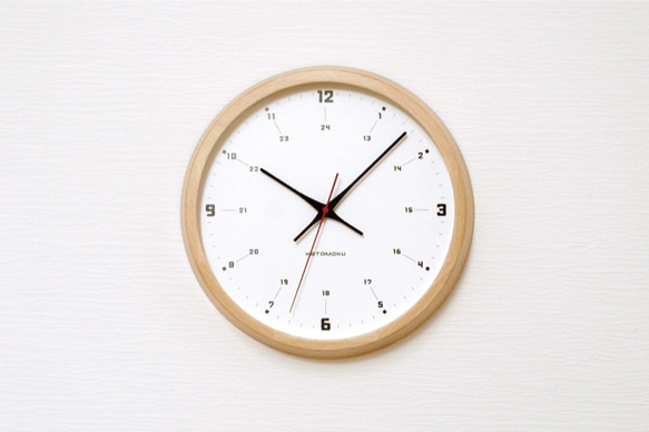 【廃盤】KATOMOKU muku round wall clock 9 km-82NRC 電波時計 1枚目の画像