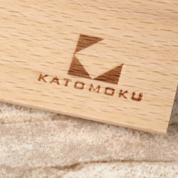 KATOMOKU 捺印マット ビーチ材 45°面 4枚目の画像