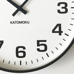 KATOMOKU plywood clock 15 km-92BRC ブラウン 電波時計 8枚目の画像