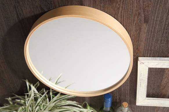 KATOMOKU plywood mirror LN km-48LN 2枚目の画像