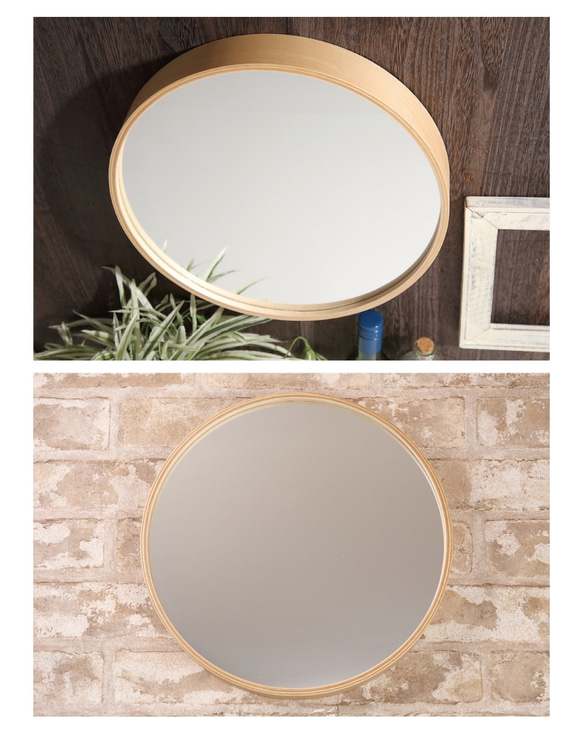 KATOMOKU plywood mirror LN km-48LN 8枚目の画像