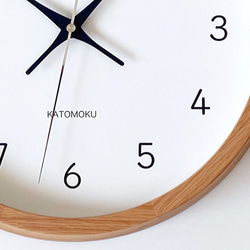 KATOMOKU muku wall clock 13 オーク km-104OARC 電波時計 掛け時計 8枚目の画像