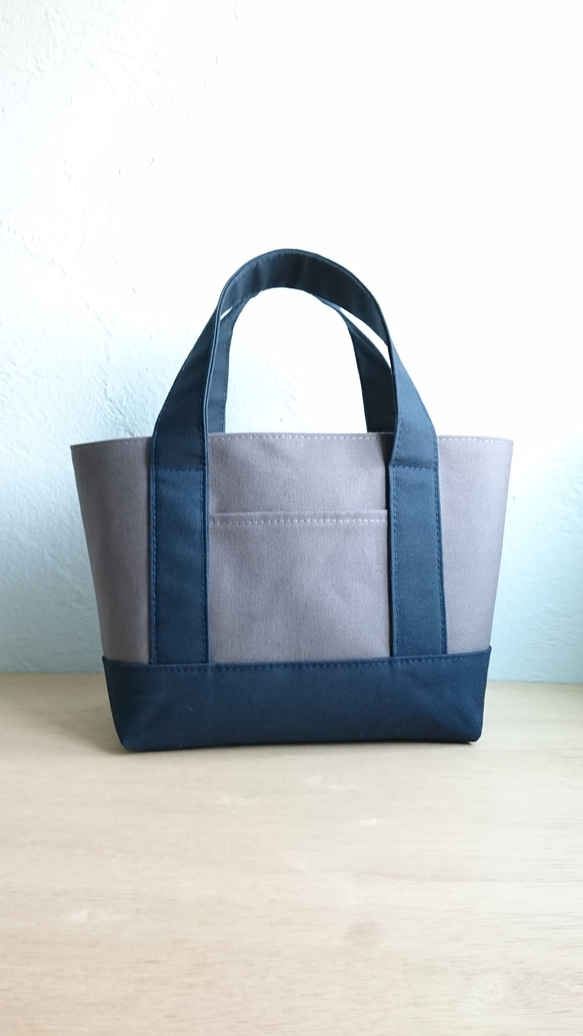 25【フルオーダー可☆帆布ベーシックトート】Mサイズ グレー