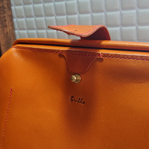 送料無料】栃木レザー カジュアルダレス 3WAYバッグ オレンジ トート