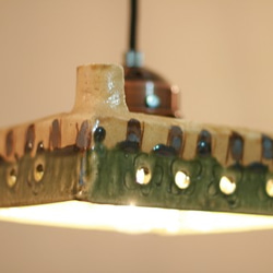 黄瀬戸のお重みたいなランプセード 　３１ 2枚目の画像
