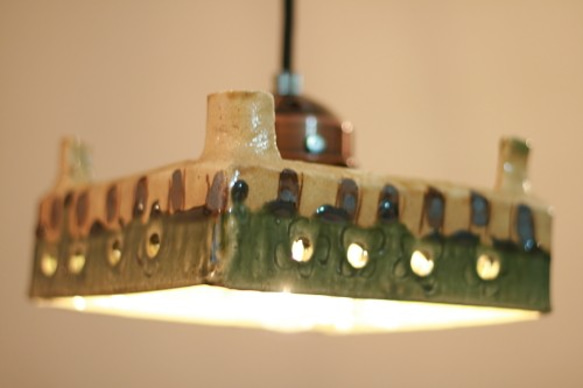 黄瀬戸のお重みたいなランプセード 　３１ 2枚目の画像