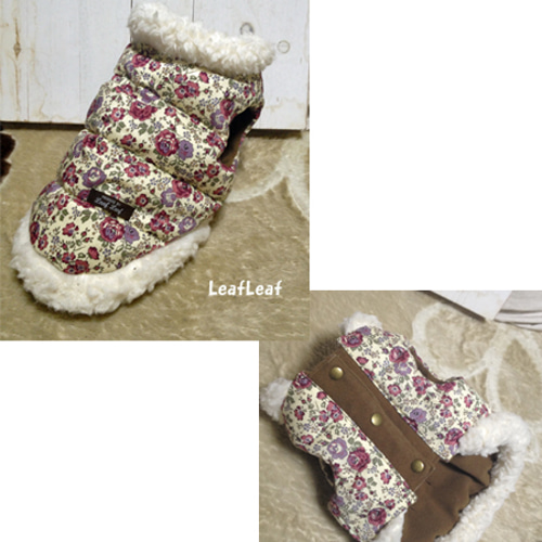リバティ わんちゃん用ダウンベスト ペット服・アクセサリー Atelier