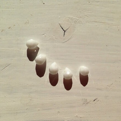 再販✖️5ドロップ型ホワイトオニキス 5個セット 1枚目の画像