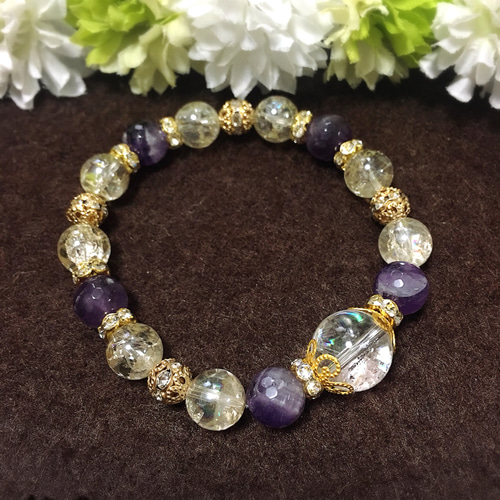 知性と洞察力を高める】ファントムアメジストとレインボー水晶