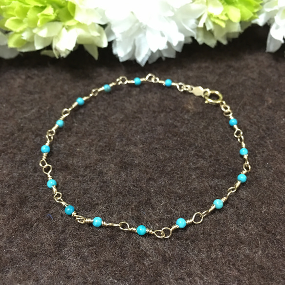 アリゾナ産＊天然ターコイズ k14gf ブレスレット 楽天市場】天然