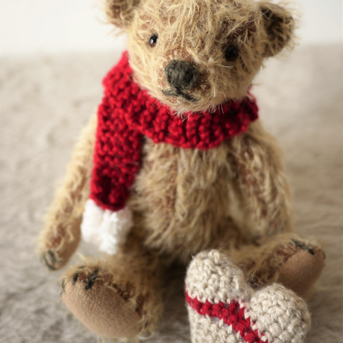 アンティーク テディベア 木毛 可愛がられ過ぎたテディベア 【公式通販】