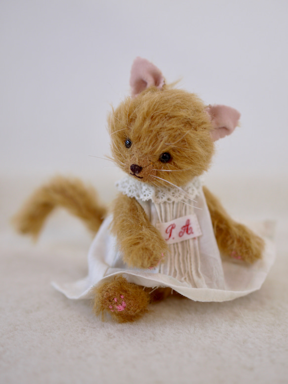 【送料無料】テディベア  子猫のMinet  1 2枚目の画像