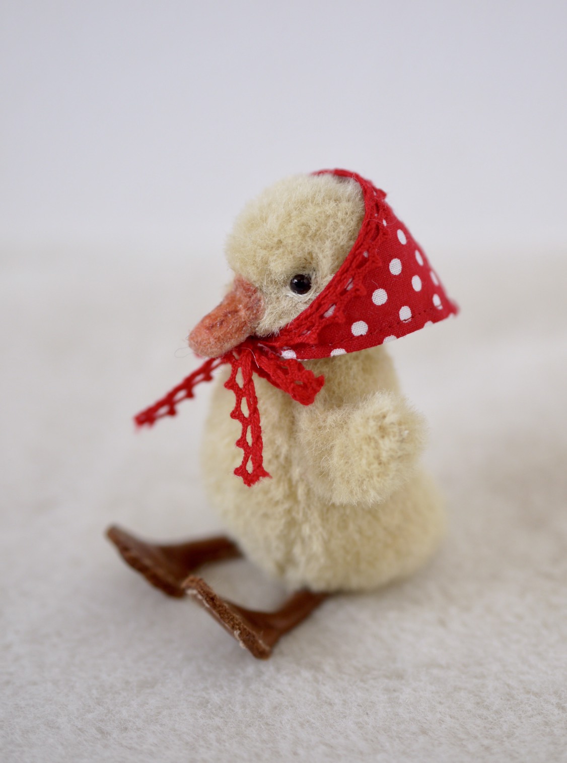 ぬいぐるみ ハンドメイド 置物 ベイビーアヒル アーティストベア 海外作家様