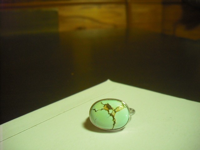 大粒ターコイズsvリング