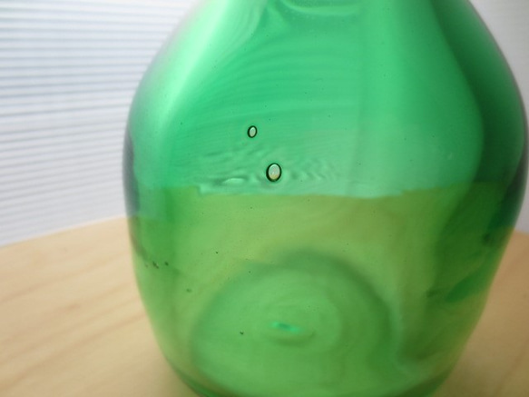 ボトル花器：孔雀石 3枚目の画像
