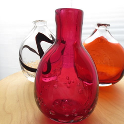 ボトル花器：紅...「Aqaコレクションから」 5枚目の画像