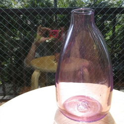 ボトル花器：薄紫..murasaki 2枚目の画像