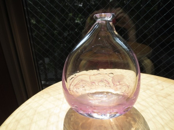 ボトル花器：シャボン玉...「Aqaコレクションから」 2枚目の画像