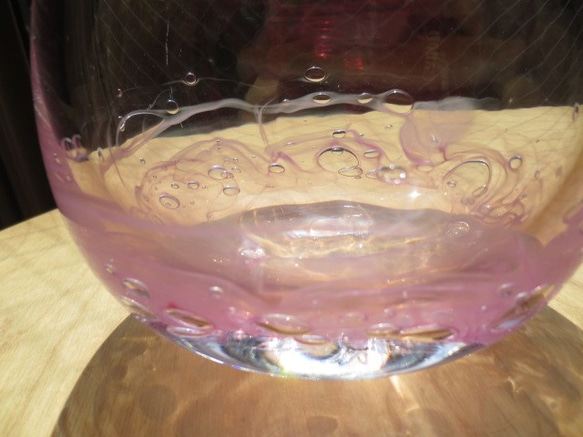 ボトル花器：シャボン玉...「Aqaコレクションから」 4枚目の画像