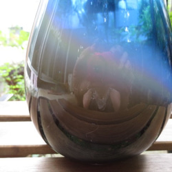 ボトル花器：青いオーロラ 2枚目の画像