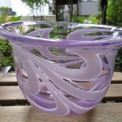 ガラス器：紫風羽 2枚目の画像
