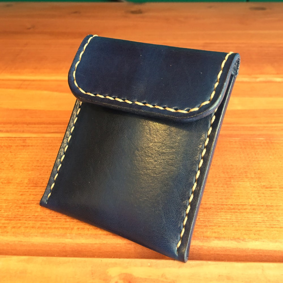 Plain compact ashtray【Navy×Beige】 3枚目の画像