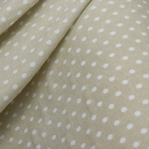 ダブルガーゼ生地】水玉柄*ドット/ベージュ/コットン100%/布/日本製