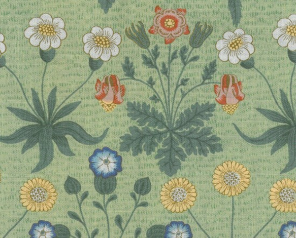 [moda]Moda/Daisy/daisy/cotton sheeting fabric/sage 第1張的照片